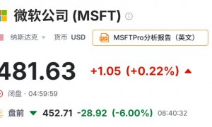 AI投资回报担忧再起，微软云业务增长略超预期 资本支出同比飙升66%创纪录
