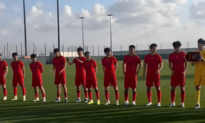 热身赛-林良铭点球破门 国足2-2乌兹别克斯坦