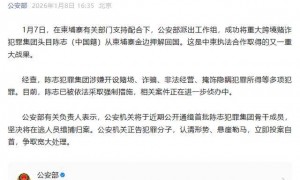 中柬执法合作取得重大战果 重大跨境赌诈犯罪集团头目陈志被从柬埔寨押解回国